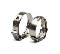 Joint torique industriel, Colliers de serrage à une oreille, 10 pièces, 5.3-31.6mm, en acier inoxydable 304(12.0 14.5mm)