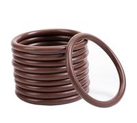 Joint Torique Marron Fkm 37 Mm X 35 Mm X 1 Mm, 37 Mm De Diamètre Extérieur, 35 Mm De Diamètre Intérieur, 1 Mm De Largeur Joints Toriques, 10 Pcs Brown O-Ring, 33mm x 31mm x 1mm