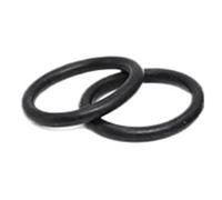 Joint torique noir en caoutchouc fluoré de 2 mm, 10 à 100 pièces(OD6xCS2-100pcs)