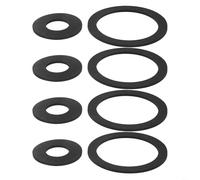 Joint torique pour pompe manuelle de type 75 compatible avec les puits de jardin et pompes à eau Kit en caoutchouc à faible friction Joint fiable pour une installation facile Noir 4 ensembles de