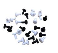 Joint torique rondelle d'étanchéité bouchon en caoutchouc de Silicone bouchons mâles, 1/8 "5/16" 3/8 ", bouchon scellé par trou type T bouchon joint torique, caoutchouc(White Color,10mm(0.39 inch))