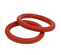 Joint torique rouge en caoutchouc de silicone, épaisseur 3/3,5/5 mm, 5 à 100 pièces(OD10xCS3-100pcs)