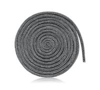 Joint Tressé pour Insert et Poêle Longueur 2m, ø 8mm Joint d'Étanchéité en Fibre de Verre Corde de Joint de Cheminée pour Cheminées Porte de Poêle à Bois (Gris)