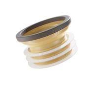Joint universel de bride de toilette - Anti-fuite, super collant, installation facile for le drainage(2 piece-Khaki)