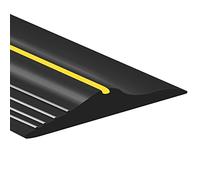 Joint universel pour seuil inférieur de la porte de garage en caoutchouc résistant aux intempéries de rechange pour bricolage, scellant/adhésif non inclus (3,7 m, noir)
