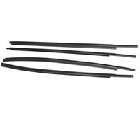 Joint Vitre Voiture Pour Double Pour Cabine 2-D 2007-2020 | Bande d'étanchéité en caoutchouc fenêtre extérieure voiture, bande d'étanchéité en verre noire Joint Fenêtre Voiture(4 doors)