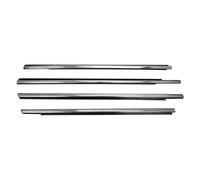 Joint Voiture pour Citroen pour Elysee 2014 2015 2016 Noir Chromé Fenêtre Extérieure Verre Coupe-Froid Garniture Bandes D'étanchéité Ceintures Joints Fenêtres Automobiles(Chrome)