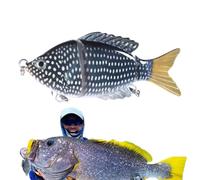 Jointed Swimbait, Fishing Crank Gear with Hooks, Segmented Swimbait
