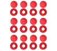 Joints de Bouteilles de Remplacement 24 Pièces en Plastique Rouge