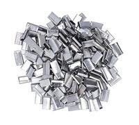 Joints de cerclage d'emballage, Clips de cerclage en feuille de fer, boucles robustes pour sécuriser la ceinture d'emballage en PP de 12 à 16mm, 1kg, 260 pièces