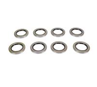 Joints de Graisse de Roue de moyeu de remorque 2,25 Pouces,376 Pouces OD Ensemble de Joints de Graisse à Double lèvre pour remorque Dexter Texcom RV 8 pièces en Caoutchouc en