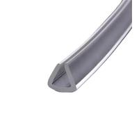 Joints de porte de douche Bande d'étanchéité en caoutchouc à rainures de 0,5 35 mm, transparente, type U, for protection, verre, métal, PVC, plastique, résistant aux coupures(17x30)
