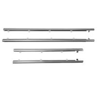 Joints de portes et fenêtres 4 Joints D'étanchéité Pour Vitres Latérales De Portières Pour Acura TSX 2009-2014 Moulure Extérieure En Verre Protection Étanche Joint de Porte de Voiture(Chrome)