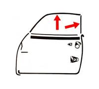 Joints de vitres de portes pour Karmann Ghia Coupé 60 ->67 - 4 pièces