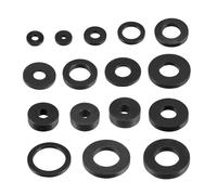 Joints d'étanchéité en caoutchouc plat, 20 pièces, 3mm-30mm ID, joints d'étanchéité for robinet de plomberie, rondelles, accessoires de joint torique, joint de tuyau(IDxODxT 3x8x3mm)