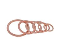 Joints d'étanchéité en cuivre M16 - M19, joints plats DIN7603A M19 M18 M17 M16, 20/50 pièces(M19x26x2-25PCS)