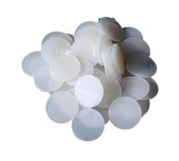 Joints en caoutchouc de silicone résistants aux hautes températures, diamètre 15-100 mm, épaisseur 1/2/3 mm, translucide laiteux, 5/10 pièces(Dia 75mm(5Pcs)-THK 1mm)