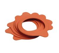 Joints en caoutchouc pour bocaux Weck - APS - Compatible GH390 - Lot de 10 - Orange - Joint étanche à l'air
