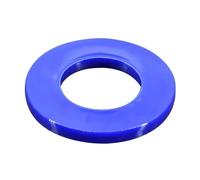 Joints en nylon Rondelle en plastique, entretoise ronde et plate Rouge Bleu Blanc Noir Jaune Épaisseur 1 à 3 mm(Blue,M12x20x2.0mm(50Pcs))