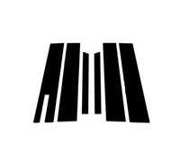 Joints Fenêtres Voiture Pour Ford Pour Taurus 2010-2019 Lot De 6 Autocollants Noirs Pour Garniture De Pilier Fenêtre Porte Couverture Latérale