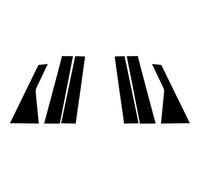 Joints Fenêtres Voiture Pour Kia Pour Sorento UM 2015 2016 2017 2018 2019 2020 6Pcs Brillant Noir Montants Pilier Couverture Fenêtre Garniture Porte BC Colonne Autocollant