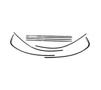 Joints Joints D'étanchéité Extérieurs Vitres Moulures Et Baguettes Style Pour BMW Série 3 E90 316i 320i Berline 4 Portes 2005-2011 Noir Brillant Bande D'étanchéité