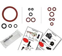 Joints / Kit d'entretien (XL) pour groupe café à vapeur Valve de support de Philips Saeco Gaggia Spidem | Avec graisse silicone | EPDM & VMQ