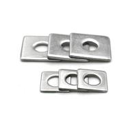 Joints métalliques carrés et plats en acier inoxydable M8 -M20 304, 1 à 5 pièces, pour systèmes de murs-rideaux(M12x50x2-1pcs)