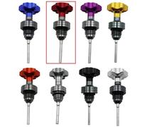 Joints moteur pour moto Jauge d'huile de fleur de prunier, accessoire universel adapté à la moto, Compatible avec RSZ GY6 125-150(GY6 125 red)