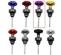 Joints moteur pour moto Jauge d'huile de fleur de prunier, accessoire universel adapté à la moto, Compatible avec RSZ GY6 125-150(GY6 125 purple)