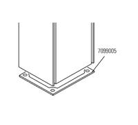 Joints plat. piece detachee pour operateur 560 et 580, et barriere 630 - FAAC 7099005