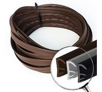 JOINTS PORTE en bois | joint fenetre pvc 20M, MARRON F-4/18 | joint de porte d'entrée | Isolant phonique porte qualité premium | joint dormant fenêtre pvc | Thermoformable | Rainure fraisées: 4mm.