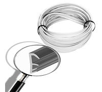 JOINTS PORTE en bois | joint fenetre pvc 5M, BLANC F-4/18 | joint de porte d'entrée | Isolant phonique porte qualité premium | joint dormant fenêtre pvc | Thermoformable | Rainure fraisées: 4mm.