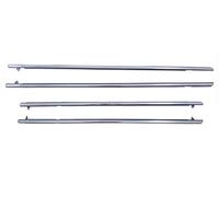 Joints Portes Fenêtres Lot De 4 Joints D'étanchéité Pour Vitres Extérieures Pour Civic 2006 2007 2008 2009 2010 2011 Accessoires Automobiles Joint Fenêtre Voiture(Chrome)