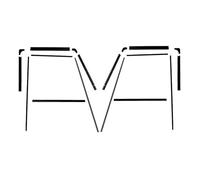 Joints Portières Vitres Automobiles Kit De Glissière Porte Avant, Entretoise En Plastique Et Joint Vitre 5 Mm Pour Land Pour Rover Pour Defender 2007-2016