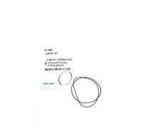 Joints ronds d'étanchéité pour montre - 39,50x38,30x0,60 - Noir - Adulte - Mixte