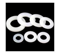 joints toriques Assortiment de 500 rondelles plates en nylon, largeurs 1,4 et 2,5 mm, isolantes, rondes, M4, M8, M12, joints toriques(White,M12 x 17 x 1)