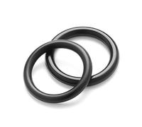 joints toriques en caoutchouc, Lot de 60 joints d'étanchéité en caoutchouc nitrile noir, épaisseur 0(3.6x2x0.8mm)