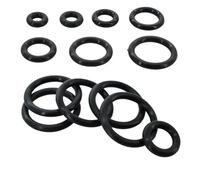 Joints toriques en caoutchouc silicone noir - Joints d'étanchéité NBR résistants à l'huile for réparation et entretien(50Pcs,OD18mm CS4mm)