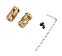 Joints universels, 3 x 3 mm, 2 mini joints universels en laiton, coupleur d'arbre, connecteur de moteur, bricolage, direction en laiton pour modèle de bricolage, voitures RC,