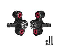 Jointures de direction avant en alliage d'aluminium 6061-T6 (roulements plus grands) pour Arrma 1/5 Kraton 8S EXB Outcast 8S EXB - Noir
