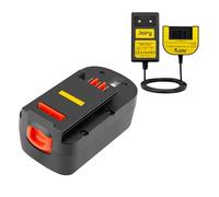 Joiry 18 V 3,5 Ah NI-MH Batterie de Rechange avec Chargeur pour Black and Decker A1718 A18NH HPB18 HPB18-OPE A18 Firestorm A18 FS180BX FS18BX FS18FL FSB18 244760-00