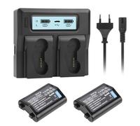 Joiry 2X EN-EL18 EN-EL18D Batterie de Rechange et LCD Chargeur Double pour Nikon D4, D4S, D5, D6, Z9, D800, D850, MB-D17, MB-D18