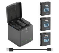 Joiry Hero 13 Batterie Chargeur Kit 3X 2600mAh Hero 13 Black Batterie Type-C LED 3-Canaux Chargeur pour GoPro Hero 13 Black