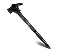 JOISIDE Clé d'échafaudage Cliquet 4 en 1 17/22 mm Clé à échafaudage Marteau Arrache Clous Poinçon Conique Cliquet Réversible Cr-V Clef Echafaudage