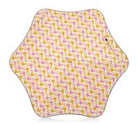 Joitme Parapluie classique motif pied-de-poule jaune pour filles de 4 à 6 ans