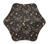 Joitme Parapluie Moon Bat noir pour enfants, parapluie bâton pour enfants, protection UV