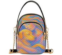 Joitme Sac à main à bandoulière pour femme - Motif chien abstrait - Art féminin - Esthétique - Chaîne matelassée - Portefeuille pour téléphone portable - Joli sac à bandoulière à fermeture éclair - 15