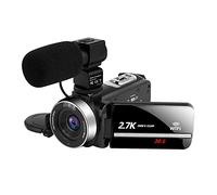 JOJIDE Camescope Numerique, 2 pièces 2.7K caméra vidéo caméscope numérique 3.0 Pouces écran Tactile 30MP 16X Zoom numérique Prise en Charge caméra FHD caméscope vidéo(with mic)