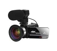 JOJIDE Camescope Numerique, 2 pièces 4K caméscope caméra vidéo numérique for Diffuser Vlog enregistreur 18X stabilisateur de Webcam en accéléré(No SD Card,5)